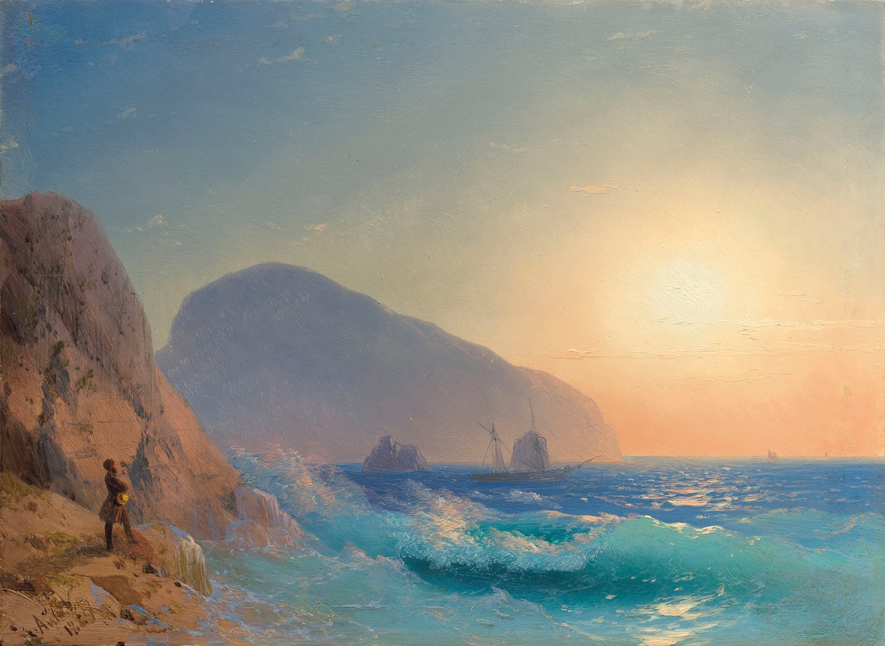 Aleksanteri Pushkin Krimillä. tekijältä Ivan Konstantinovich Aivazovsky