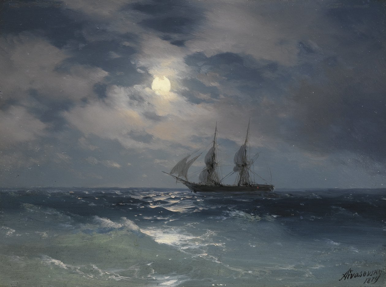 Brig Mercury tekijältä Ivan Konstantinovich Aivazovsky