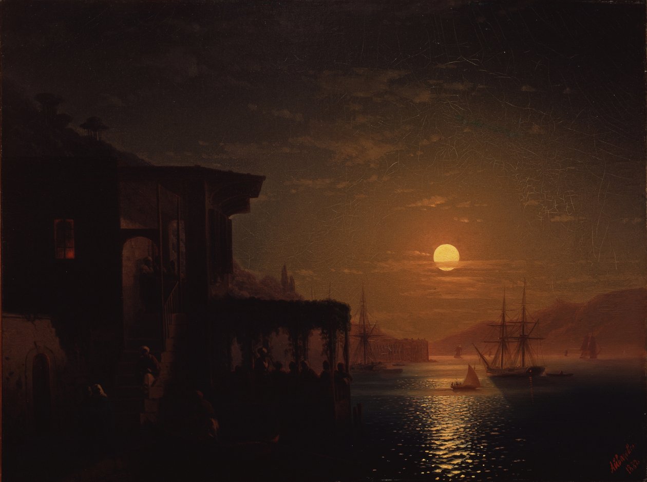 Konstantinopoli illalla, 1882 tekijältä Ivan Konstantinovich Aivazovsky