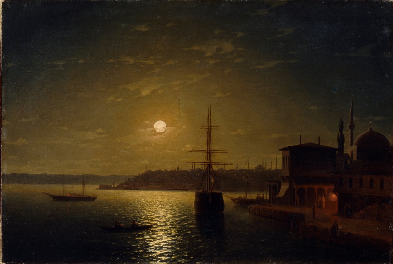 Kultainen sarvi. Turkki, vuoden 1845 jälkeen tekijältä Ivan Konstantinovich Aivazovsky
