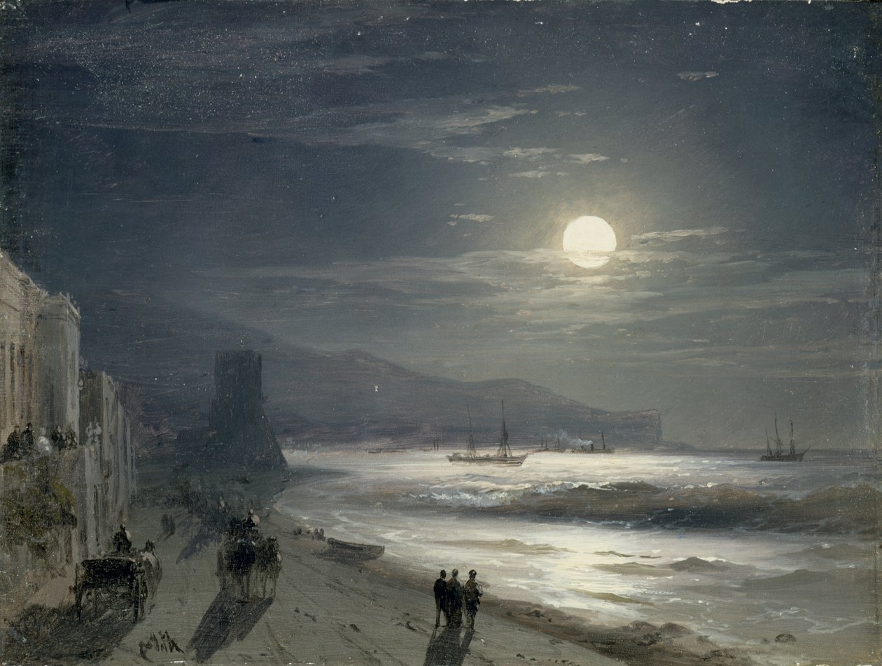 Kuun yö, 1885 tekijältä Ivan Konstantinovich Aivazovsky