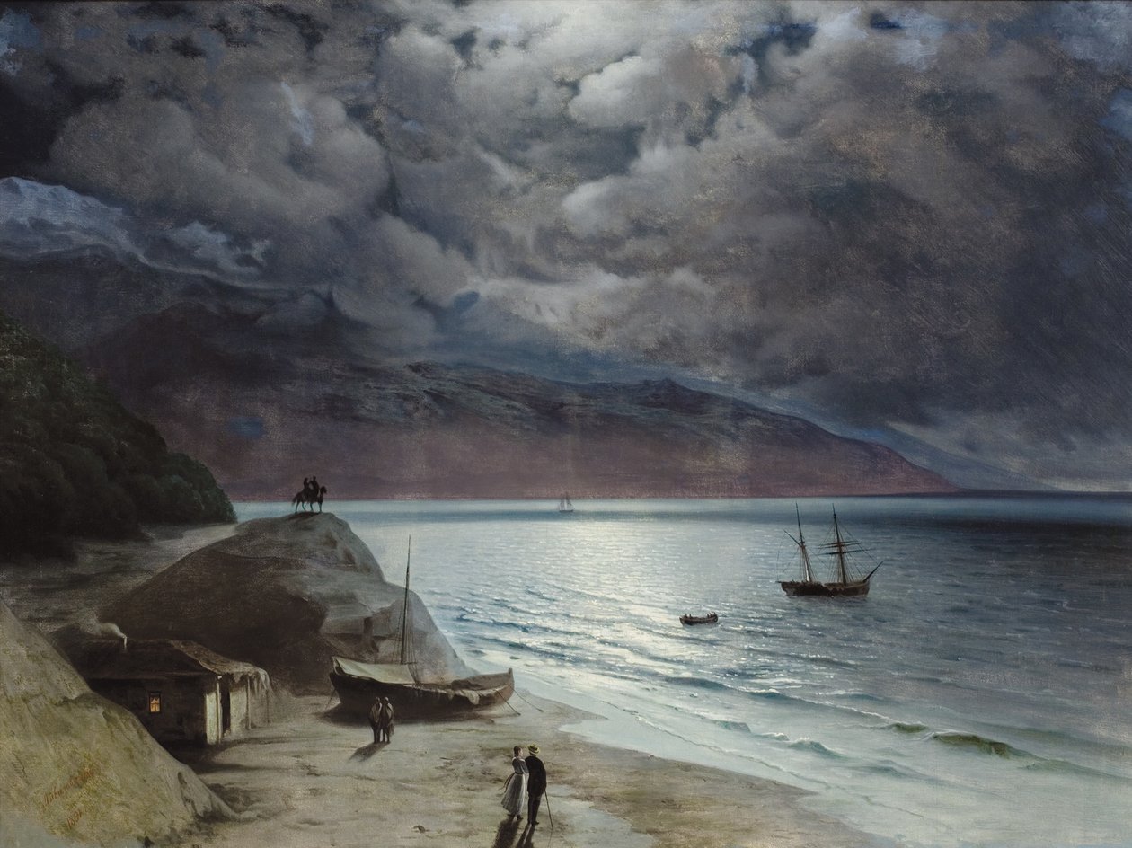 Yö Gurzufissa, 1891 tekijältä Ivan Konstantinovich Aivazovsky