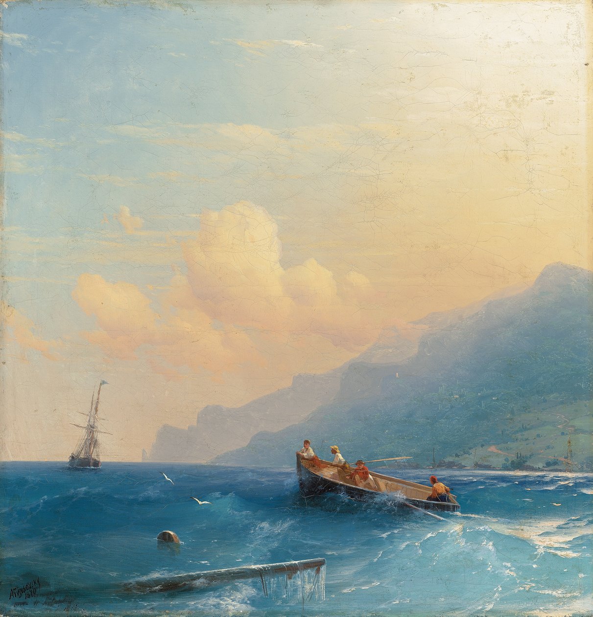 Etsitään selviytyjiä, 1863 tekijältä Ivan Konstantinovich Aivazovsky