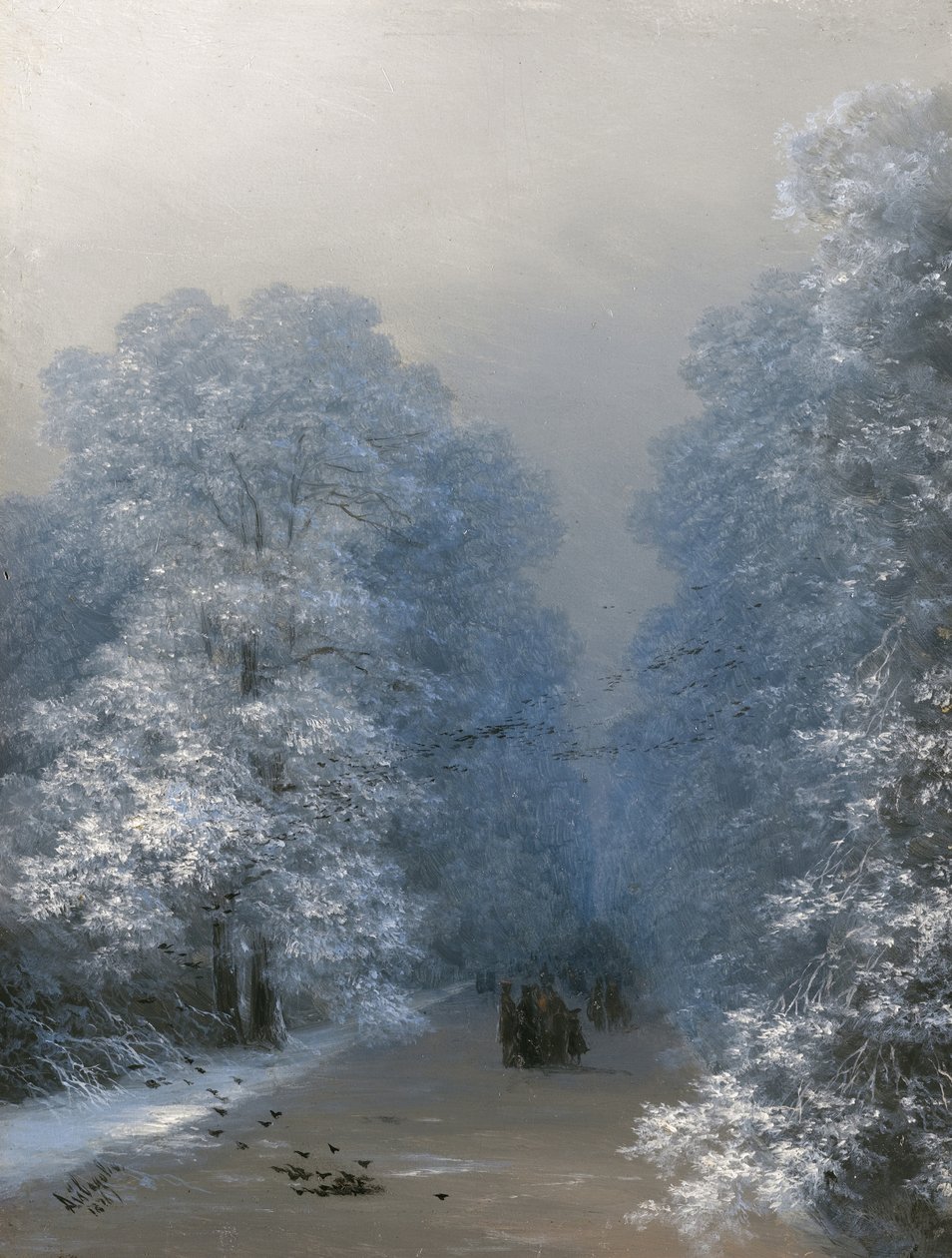 Talvimaisema, 1876 tekijältä Ivan Konstantinovich Aivazovsky