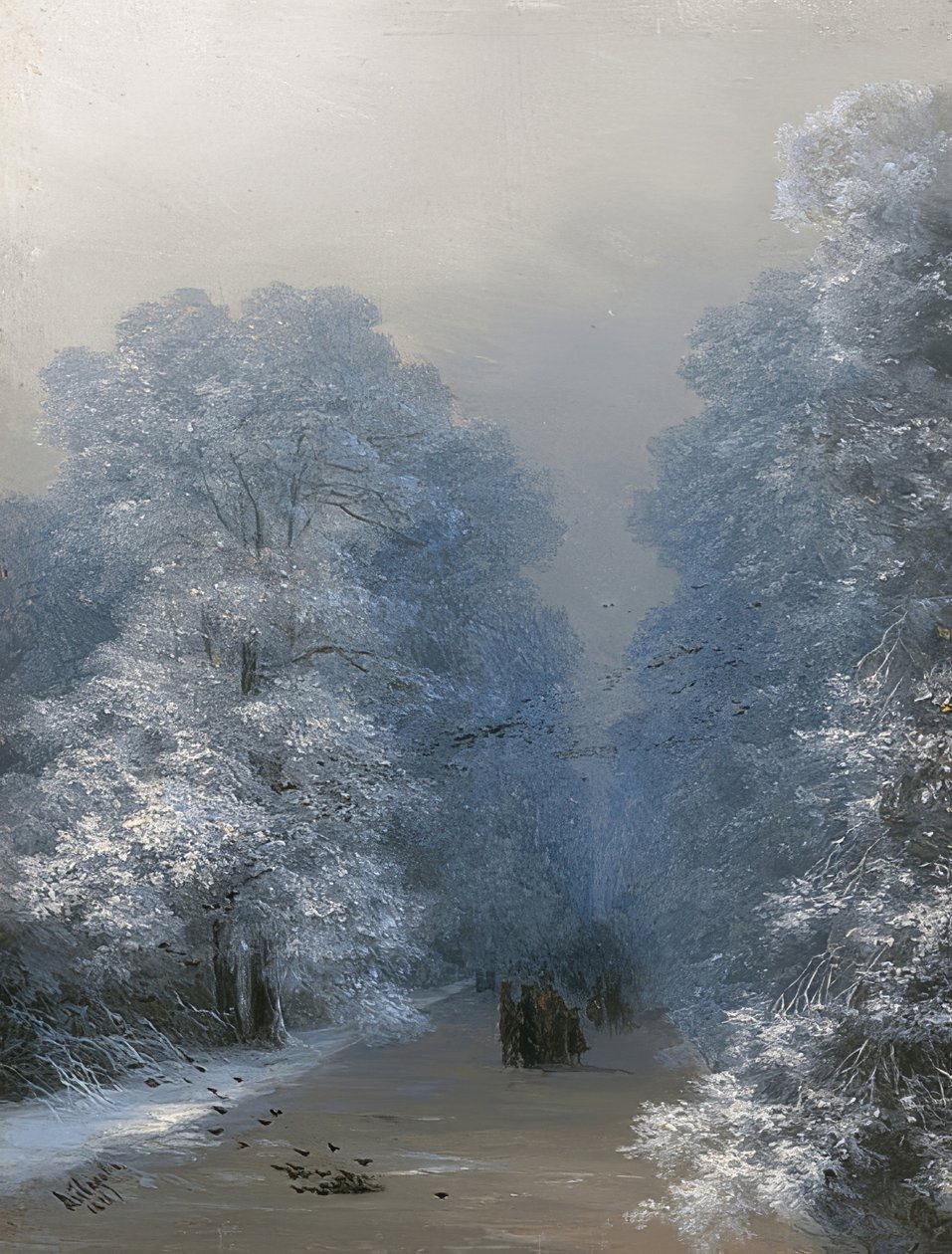 Talvimaisema. 1876 tekijältä Ivan Konstantinovich Aivazovsky