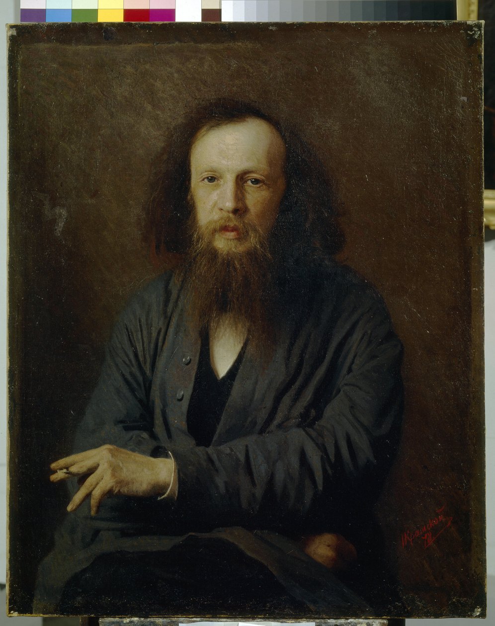 Retrat de Dmitri Mendeleievfinnish tekijältä Ivan Nikolaevich Kramskoy