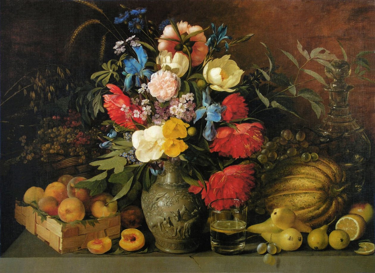 Kukkia ja hedelmiä, 1839 tekijältä Ivan Phomich Khrutsky