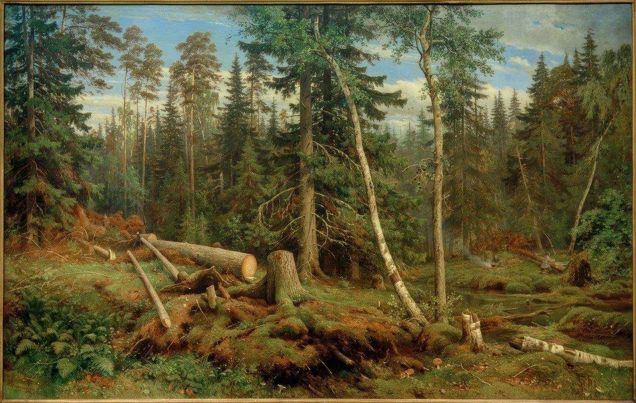 I.I.Schischkin, Holzschlag tekijältä Ivan Ivanovich Shishkin