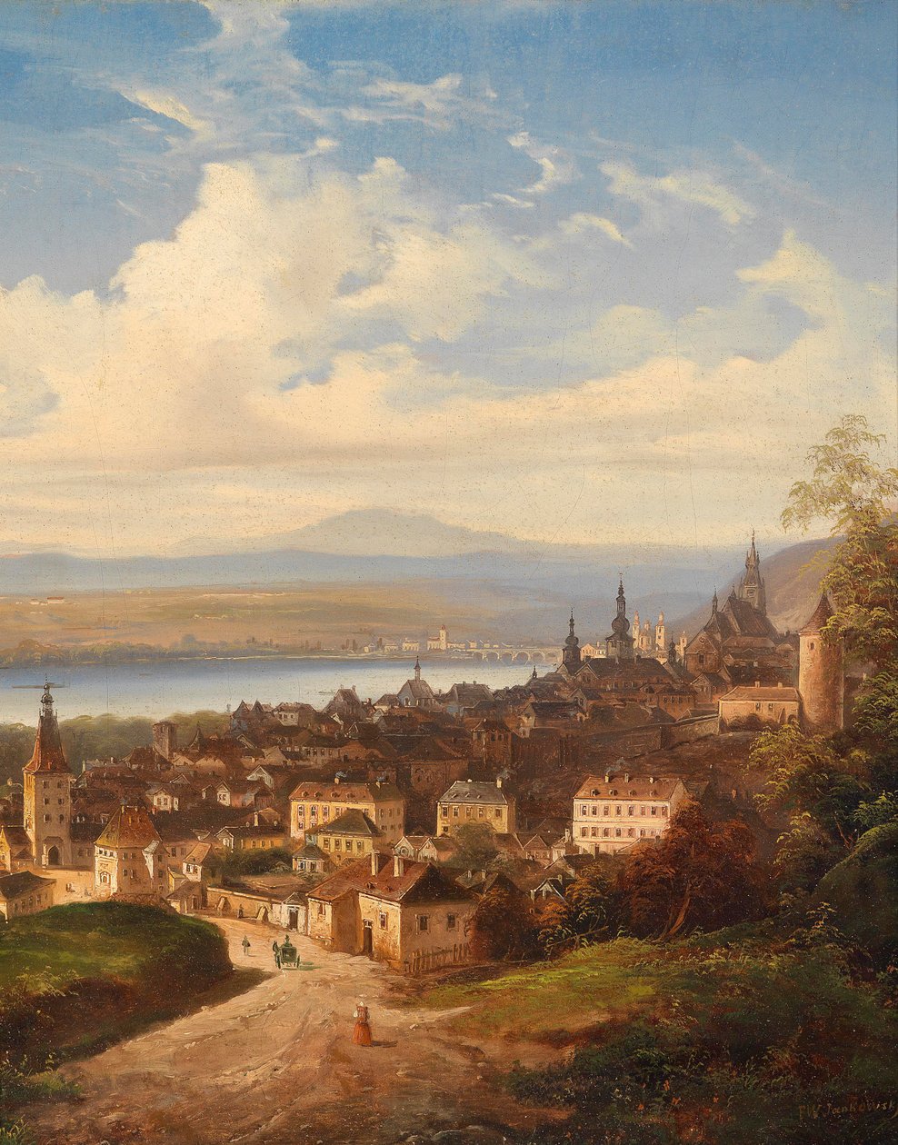Blick auf Krems/Donau tekijältä J. Wilhelm Jankowsky