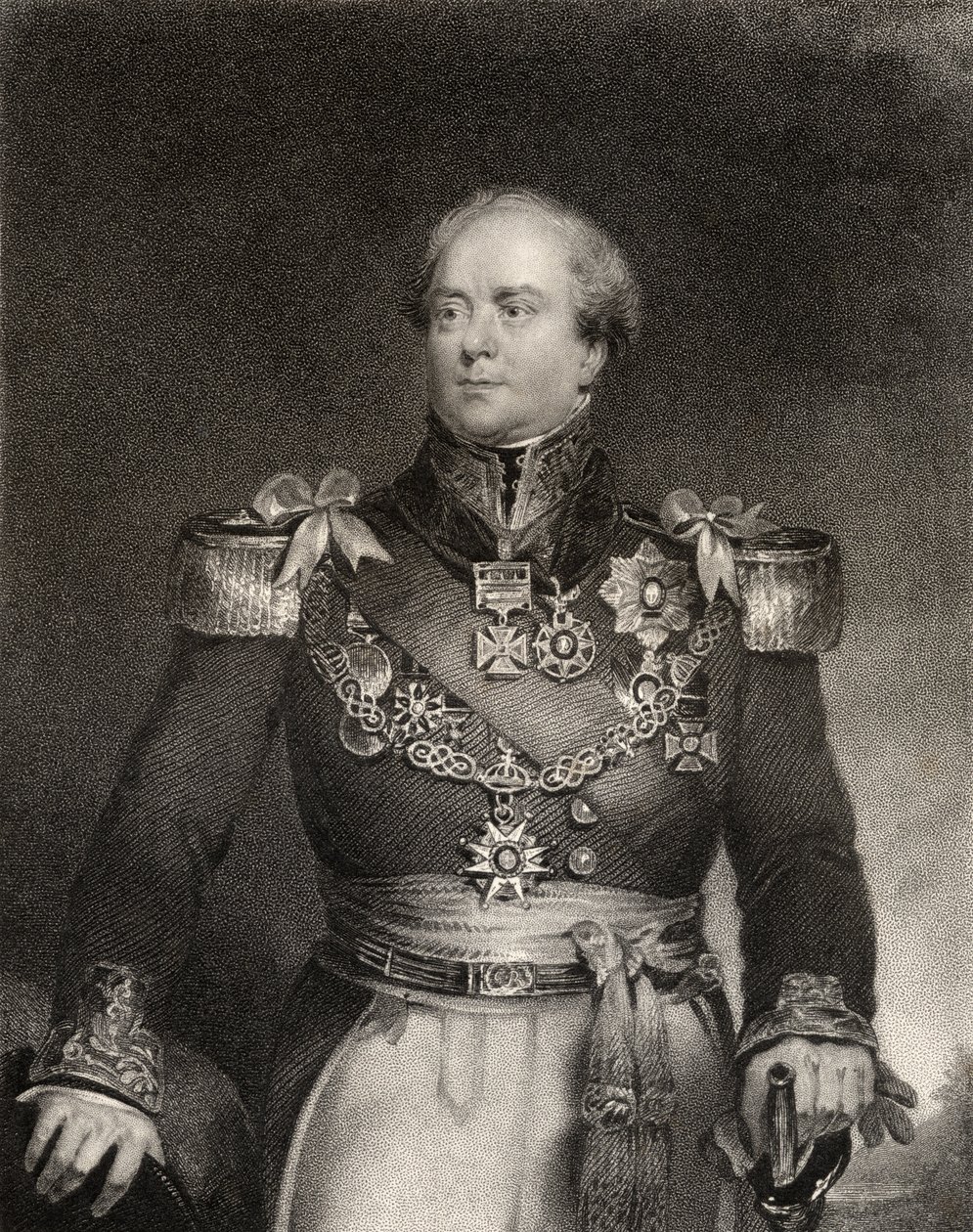 Sir Archibald Campbell 1. Baronet, kaiverrettu J. Cochran, National Portrait Gallery, Volume III, julkaistu noin 1820 tekijältä J. Wood