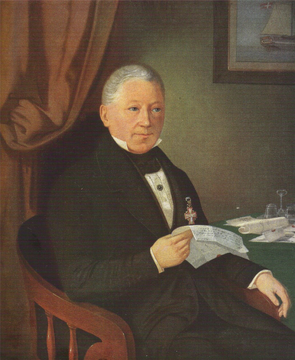 Jacob Holmin (1770-1845) muotokuva tekijältä J.F. Møller