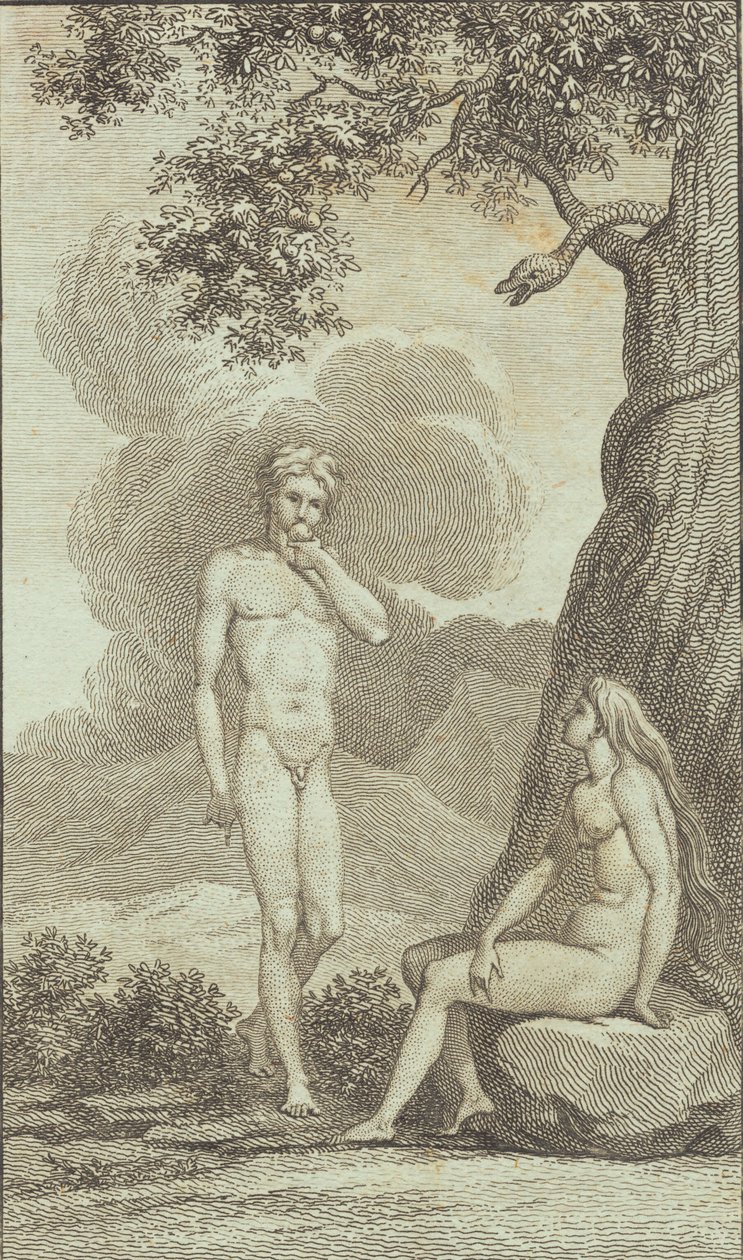 Kuvitus Ewaldin "Adam ja Eeva". IV tekijältä J.F. Clemens