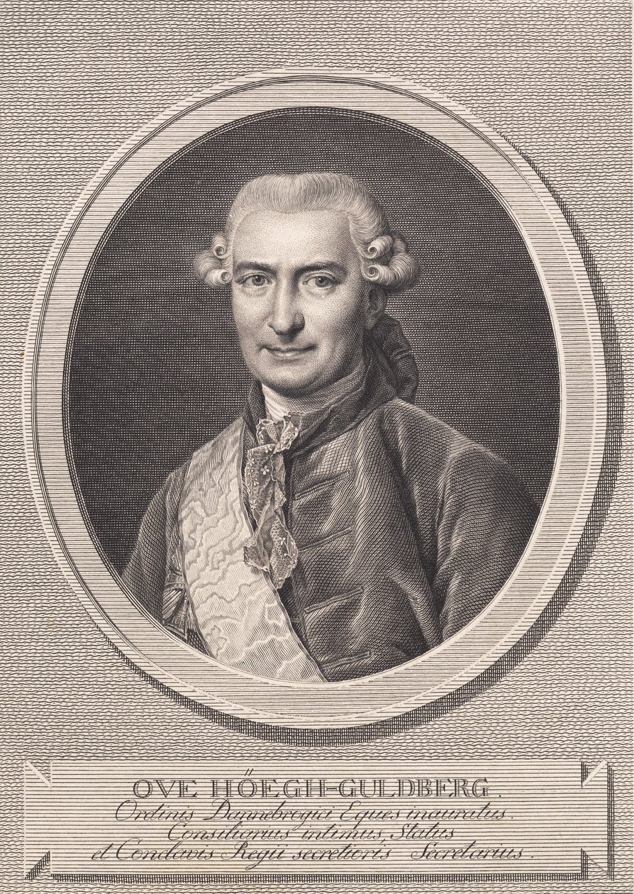 Ove Høegh-Guldbergin muotokuva tekijältä J.F. Clemens