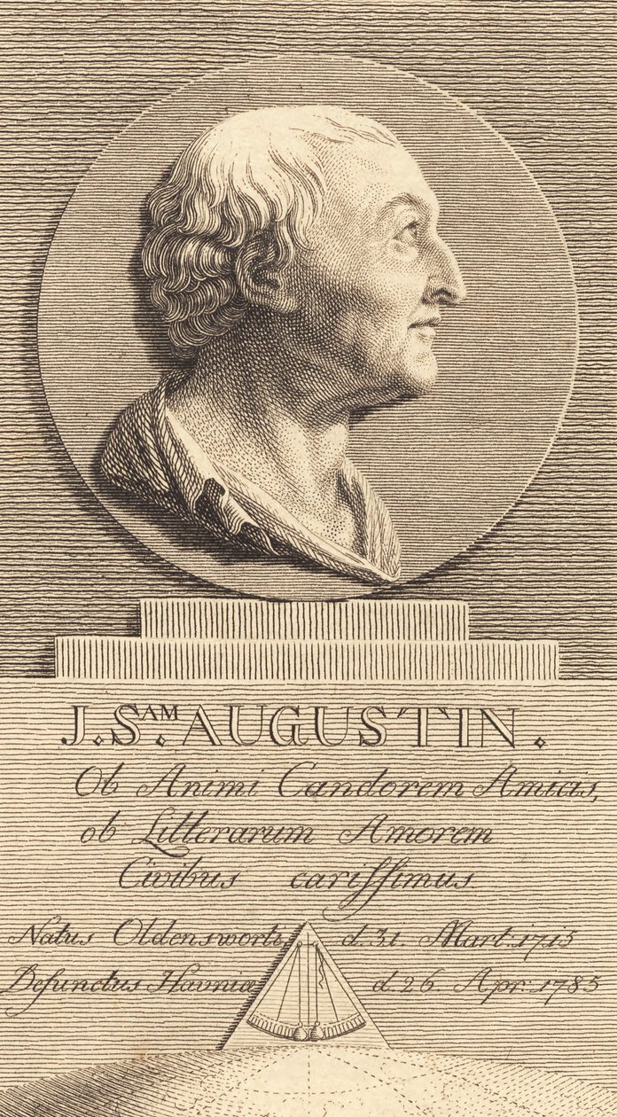 Sotatoimiston sihteeri Johan Samuel Augustin tekijältä J.F. Clemens