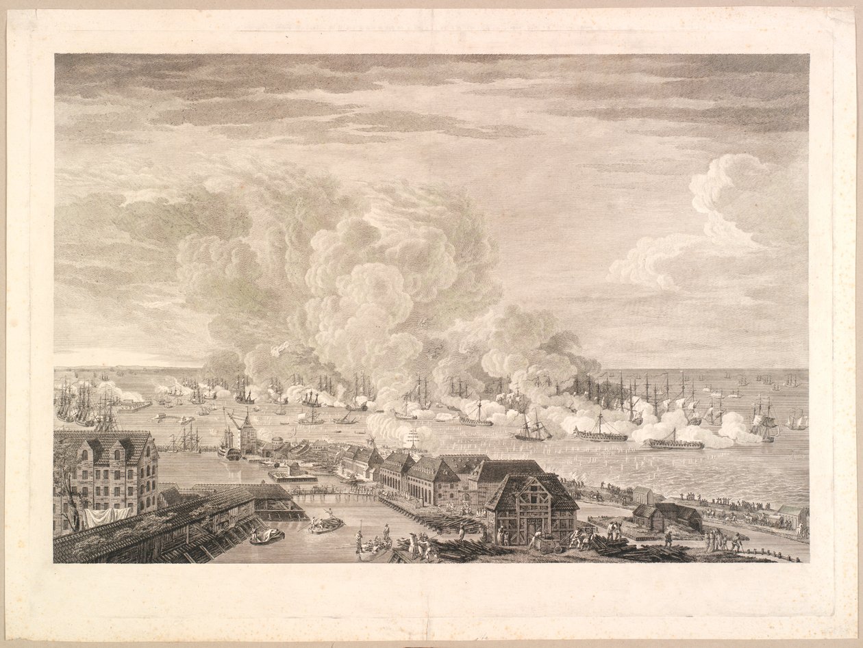 Redenin taistelu 2. huhtikuuta 1801 tekijältä J.F. Clemens