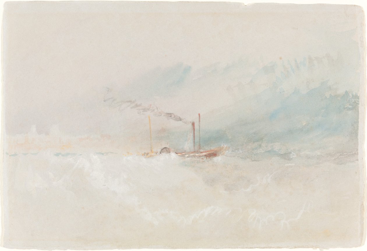 Pakettivene Doverista, c. 1836. tekijältä Joseph Mallord William Turner