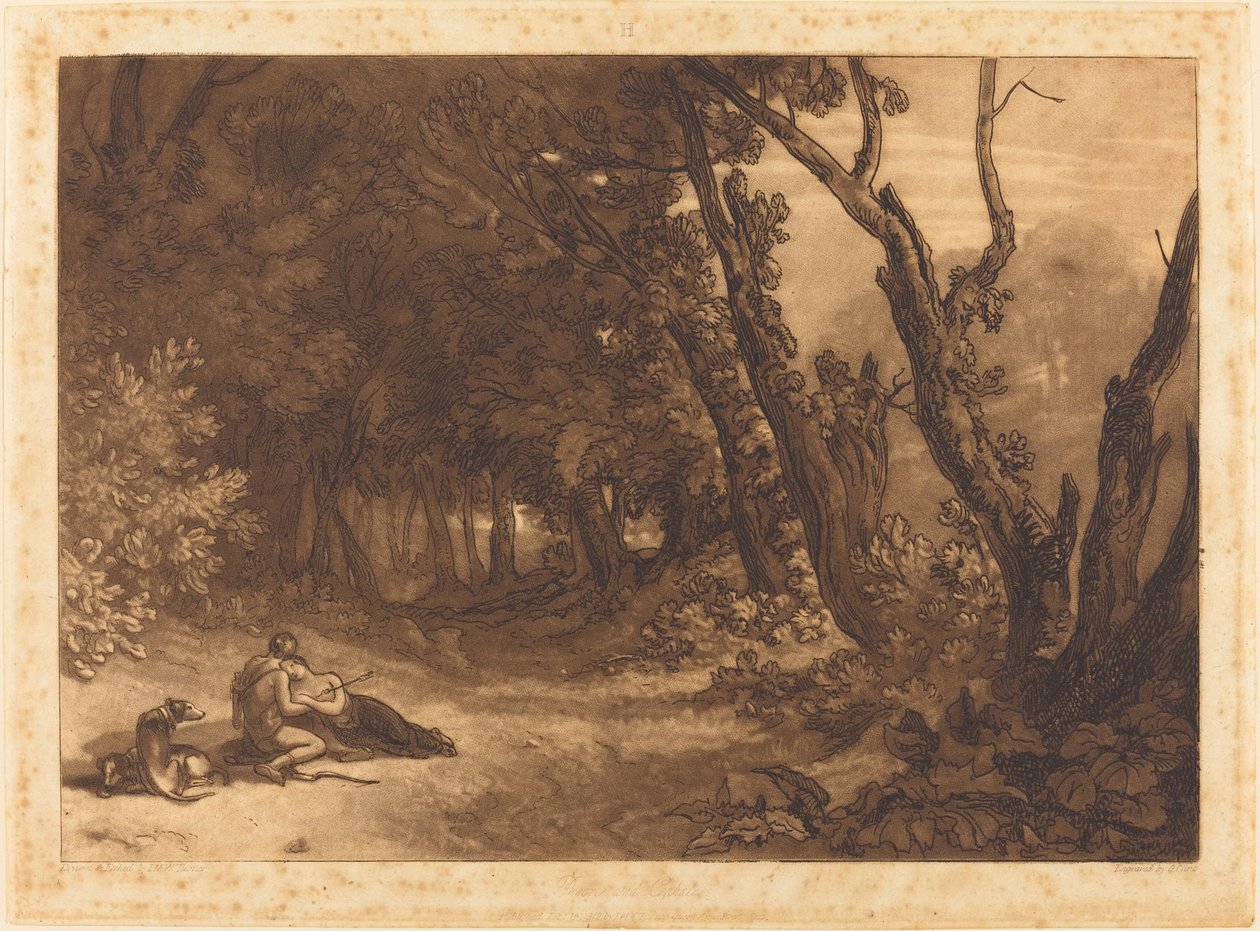 Procris ja Cephalus, julkaistu 1812. tekijältä Joseph Mallord William Turner
