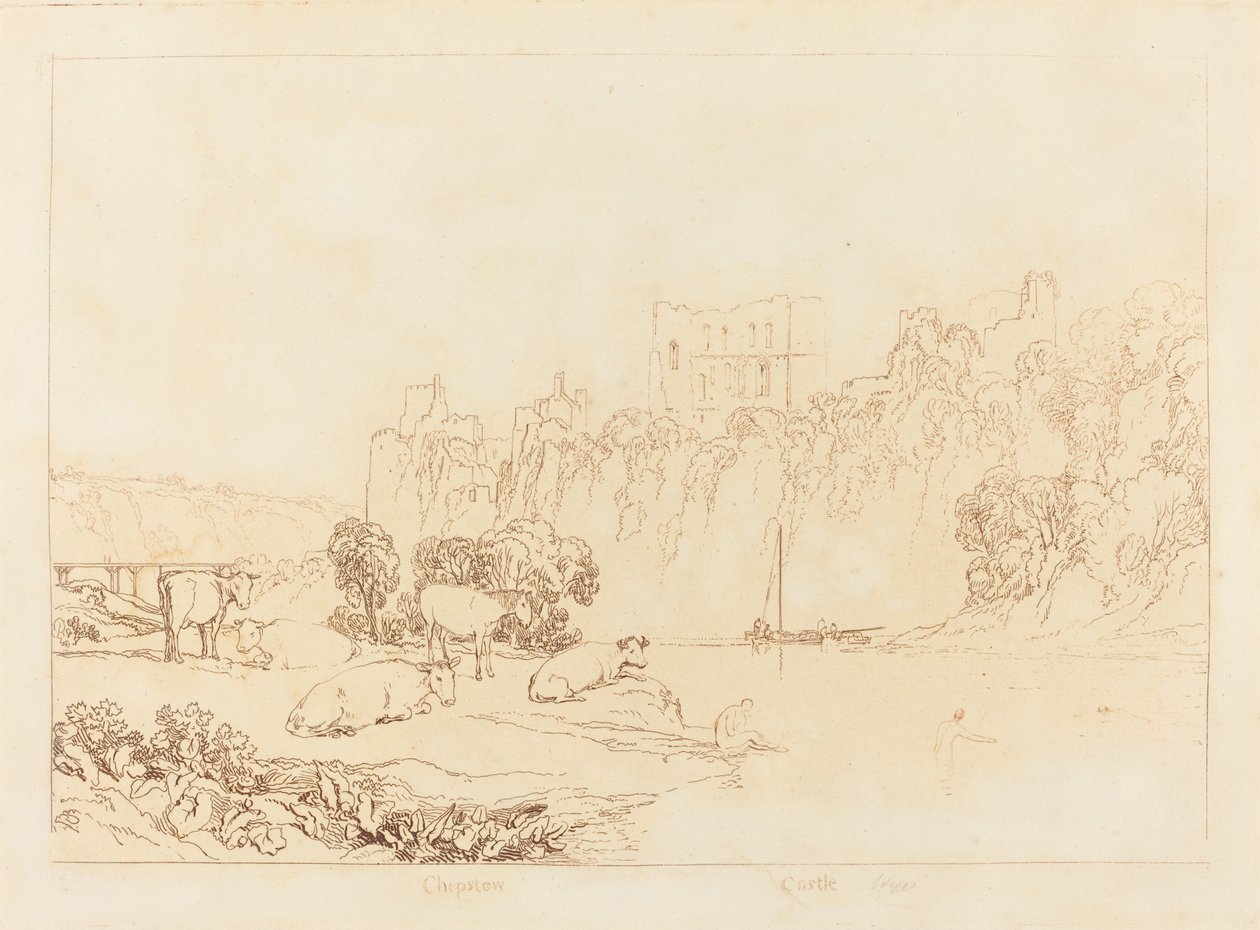 River Wye, julkaistu 1812. tekijältä Joseph Mallord William Turner