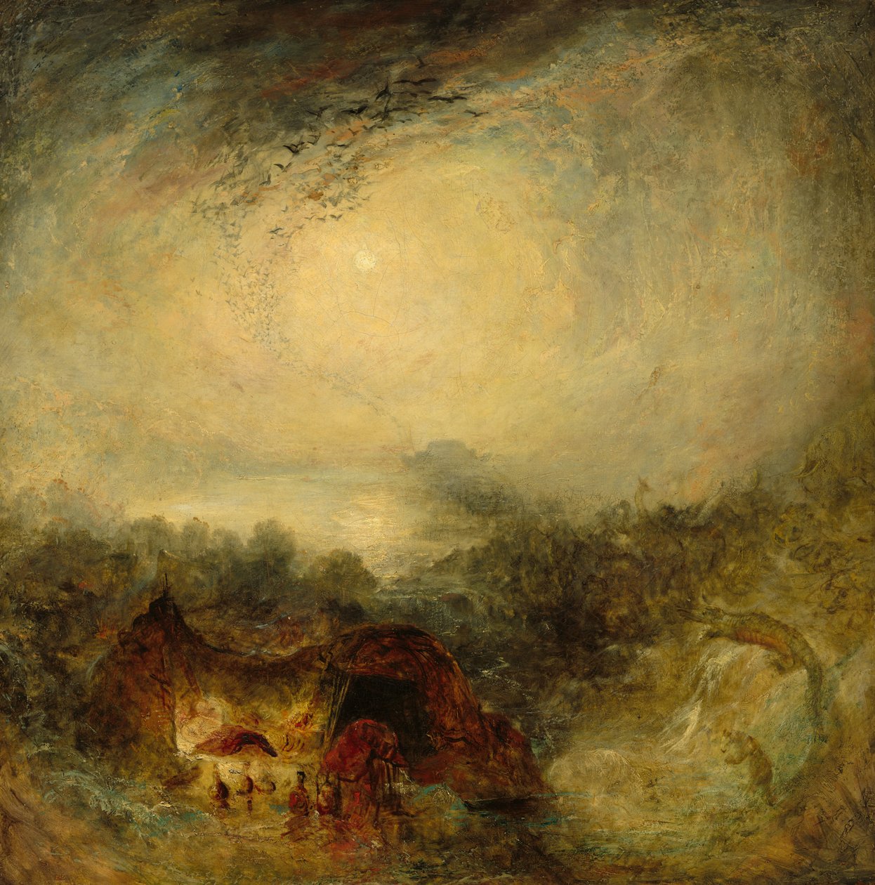 Vedenpaisumusilta, n. 1843. tekijältä Joseph Mallord William Turner
