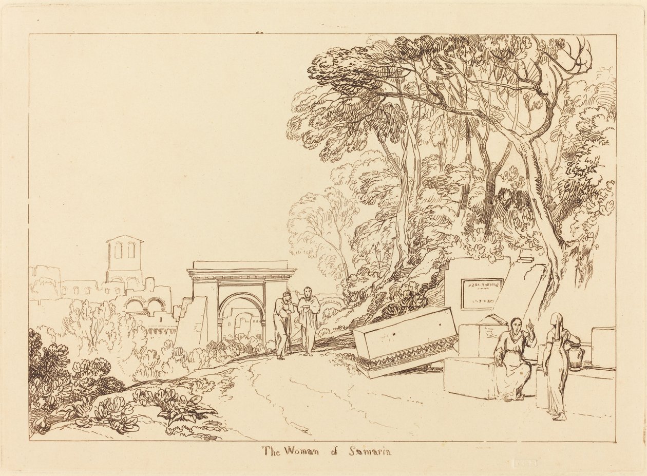 Samarialainen nainen, julkaistu 1819. tekijältä Joseph Mallord William Turner