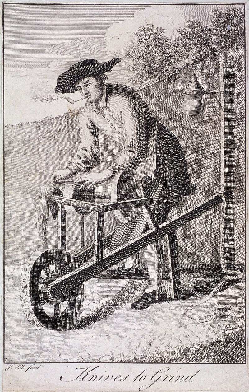 Knives to Grind, Cries of London, c1750 tekijältä JM