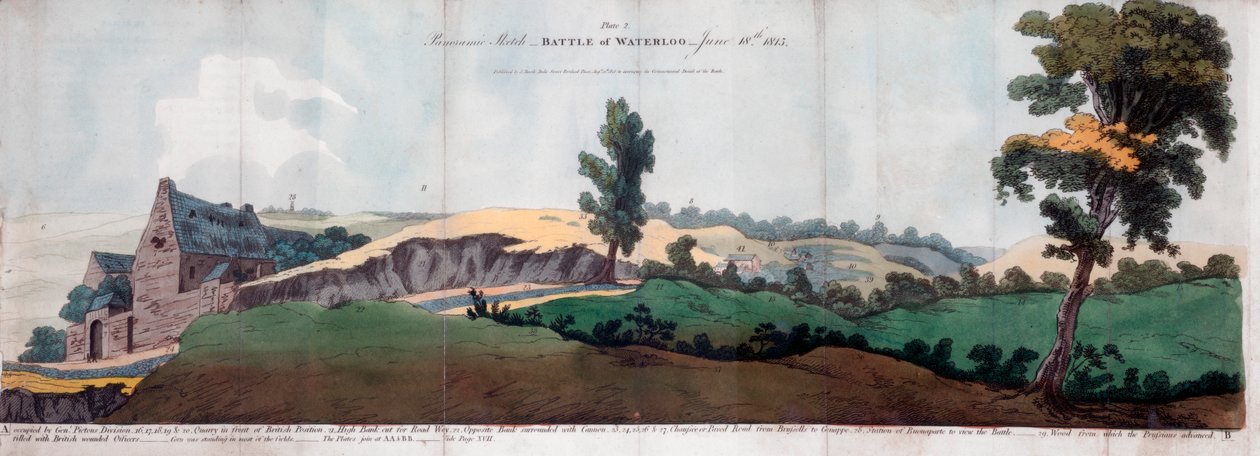 Waterloon taistelu, 1815-1816. tekijältä J Booth