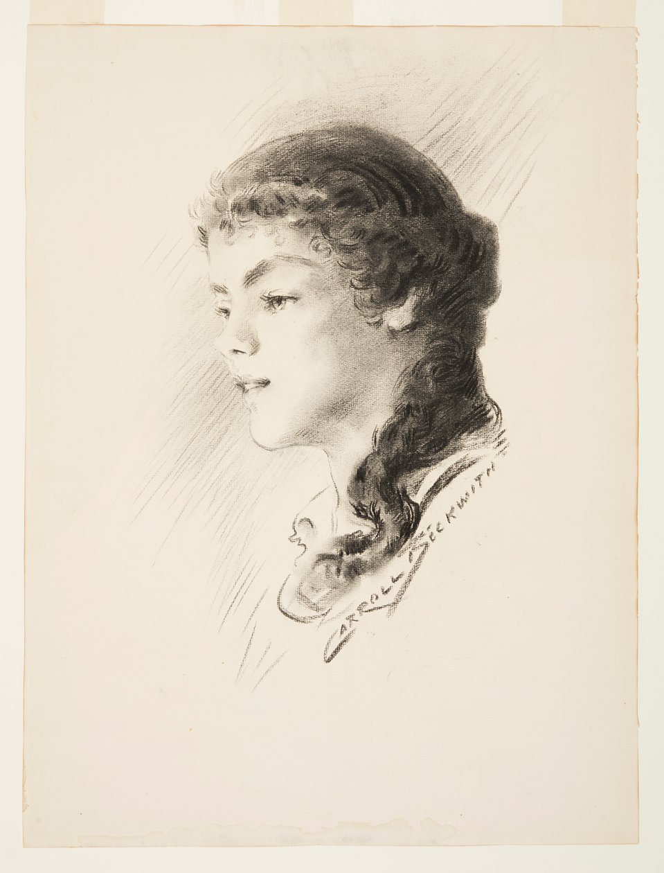 Muotokuva, mahdollisesti Elizabeth Vail tekijältä J. Carroll Beckwith