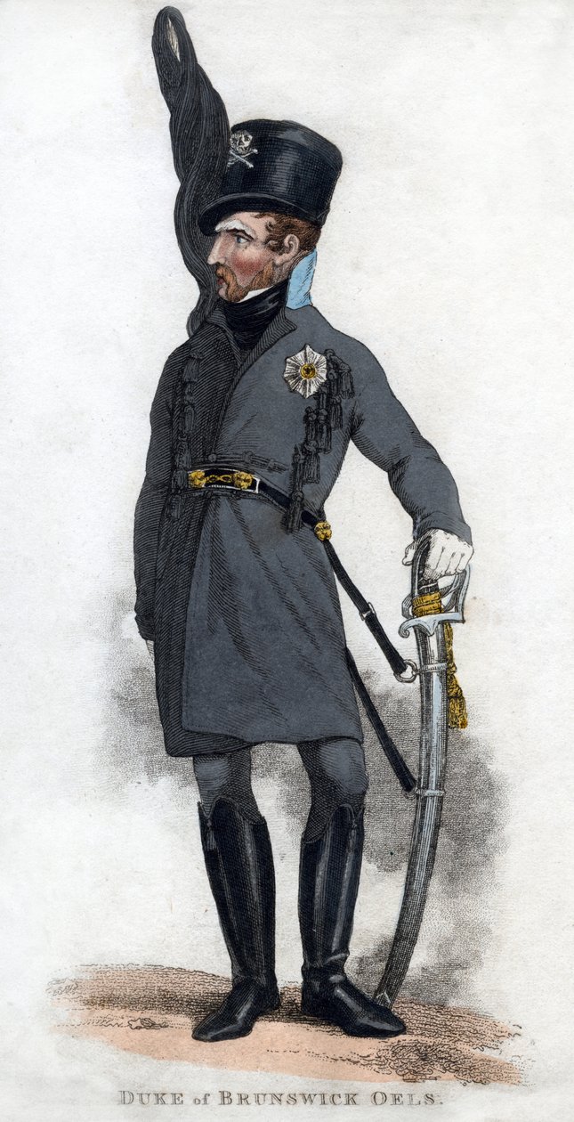 Brunswick Oelsin herttua, 1810. tekijältä J. Chapman