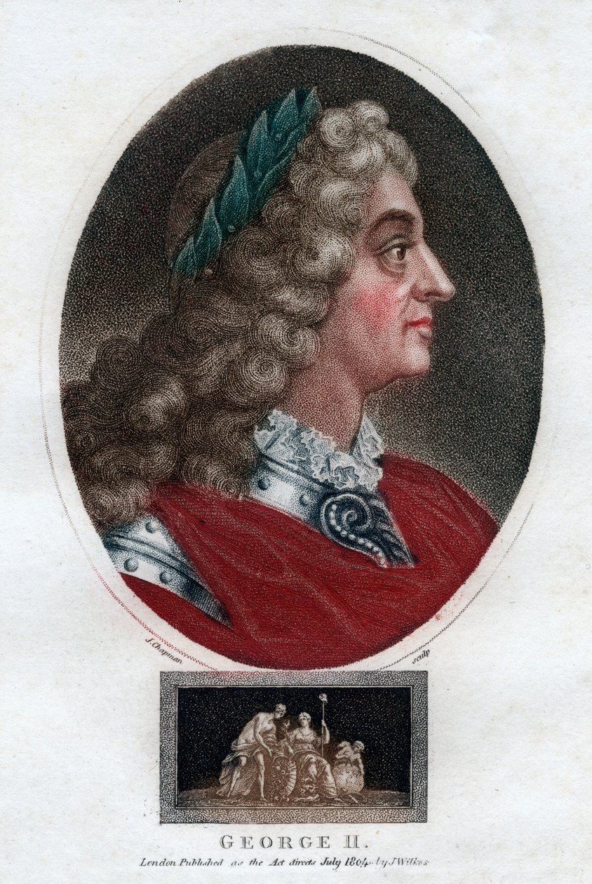 George II, Iso-Britannia, 1804. tekijältä J. Chapman