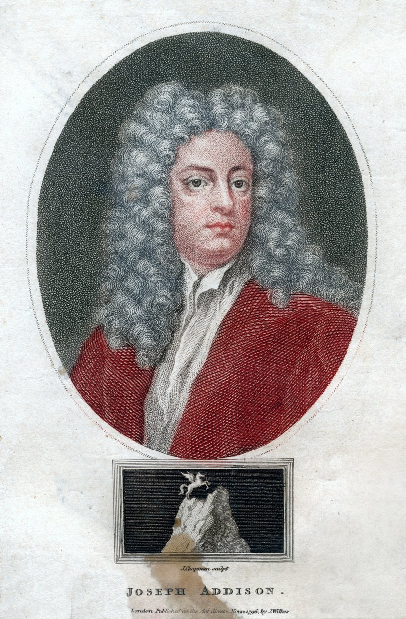 Joseph Addison, englantilainen poliitikko ja kirjailija, 1796. tekijältä J. Chapman