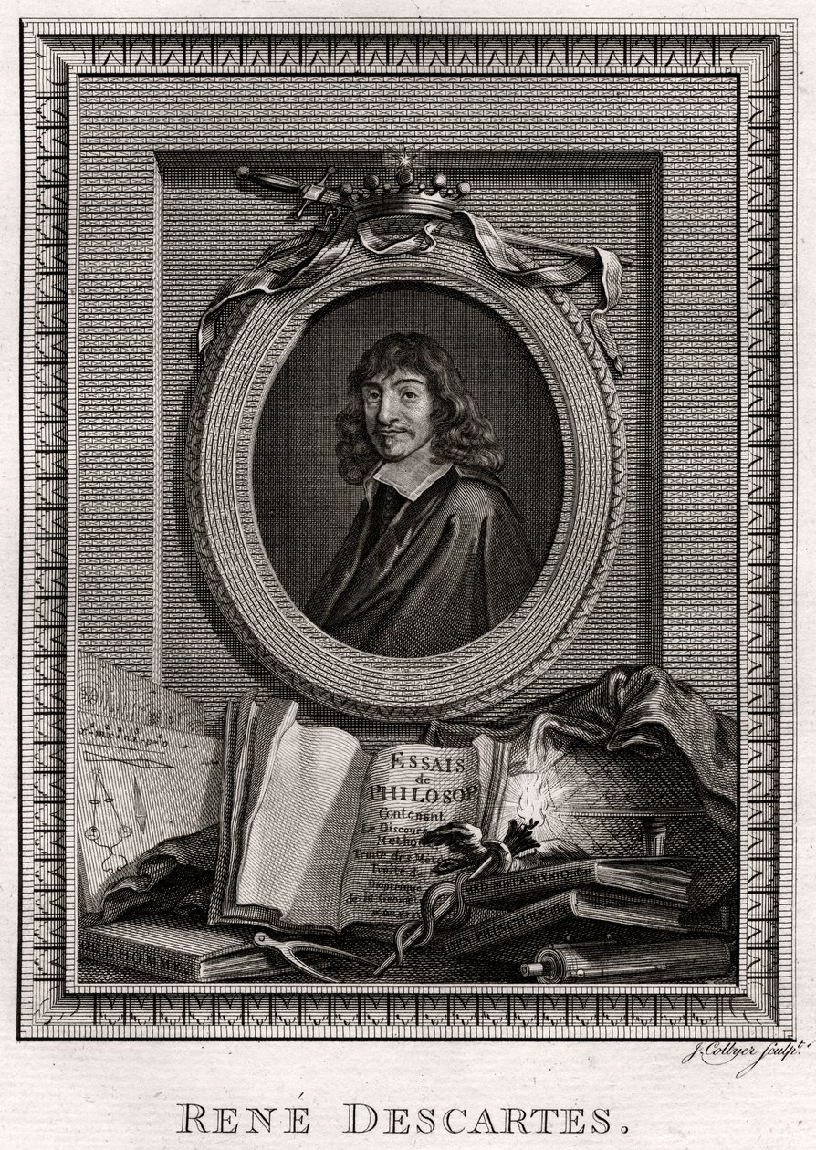 Rene Descartes, 1775 tekijältä J. Collyer