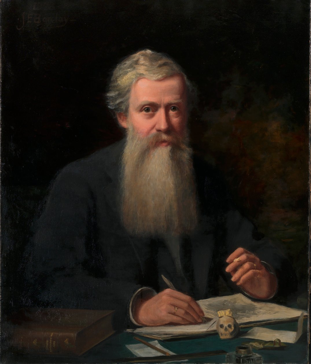 Muotokuva Elliot Couesista, 1898. tekijältä J. Edward Barclay