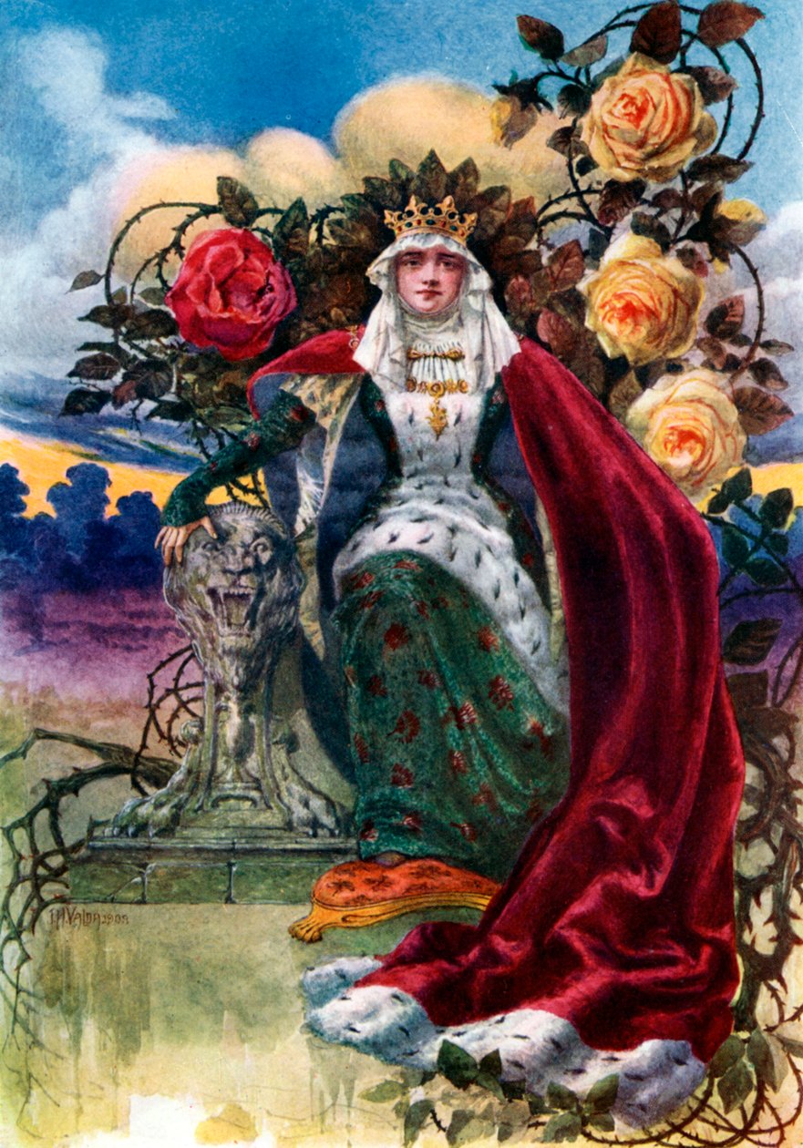 Ruusujen kuningatar, 1908-1909. tekijältä J. H. Valda