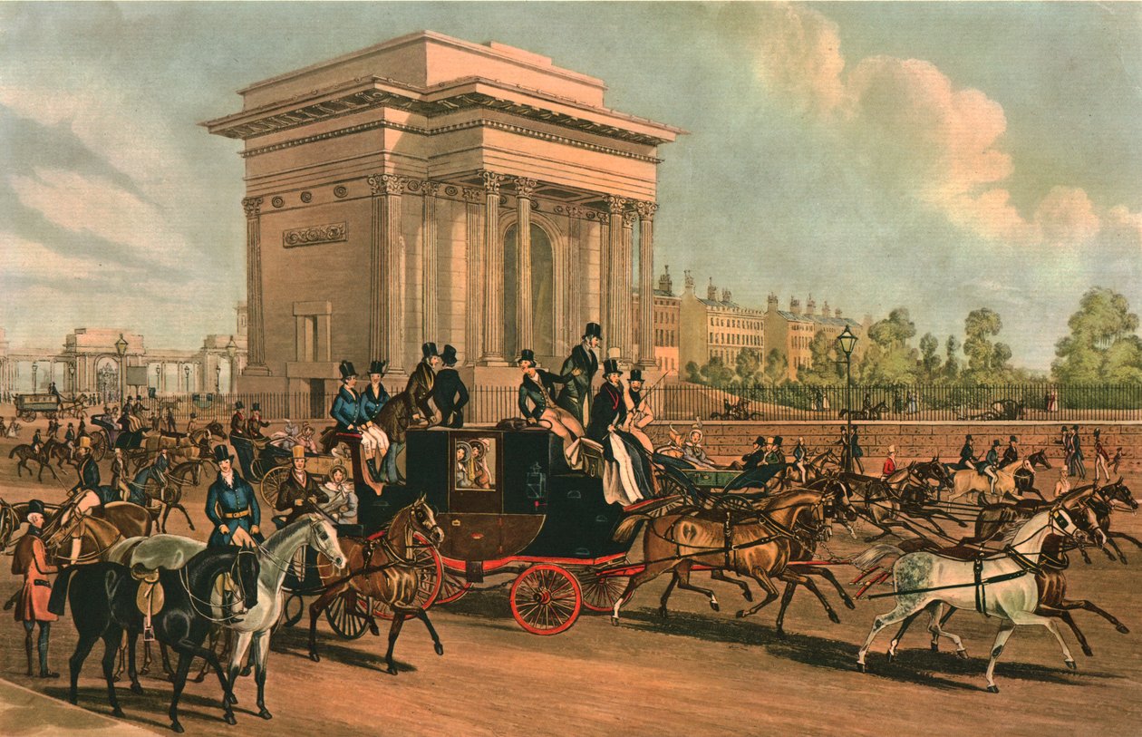 Hyde Park Corner, c1838. tekijältä J Harris