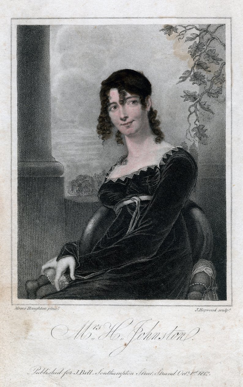 Rouva H Johnston, 1812. tekijältä J. Hopwood