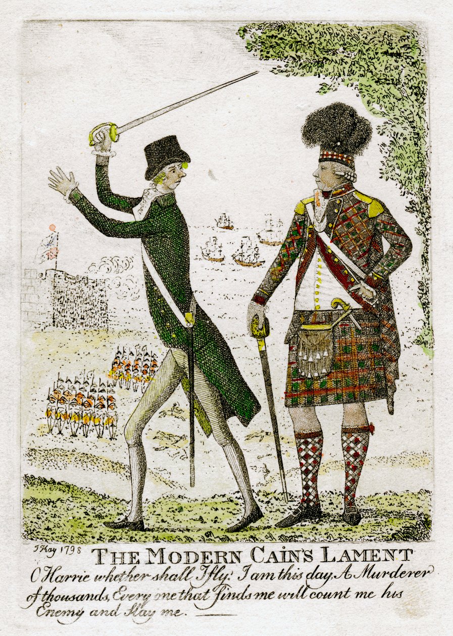 "The Modern Cains Lament", 1798. tekijältä J Kay