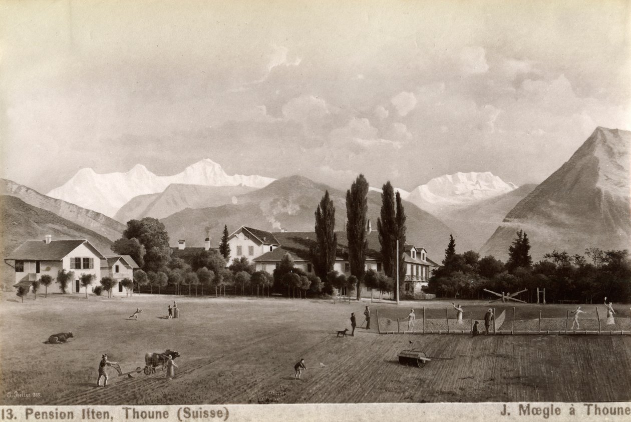 Pension Liten, Thun, Sveitsi, 1885. tekijältä J Moegle