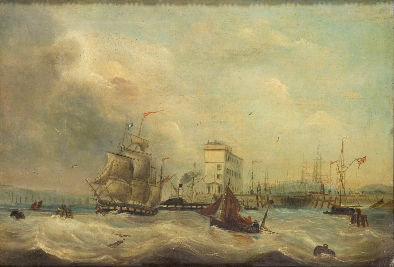 Cardiff Docks, 1844 tekijältä J Price