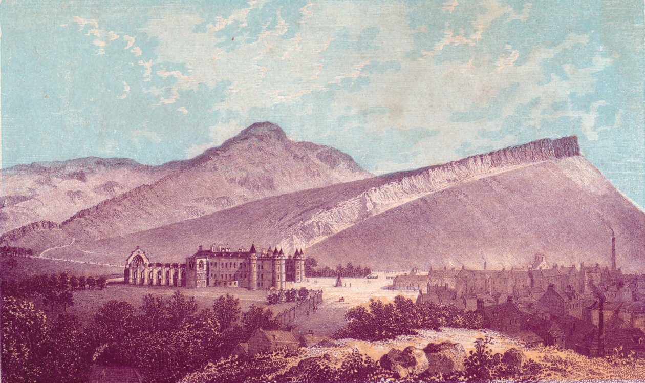"Holyrood Palace & Arthur Seat", 1880. tekijältä J Ramage