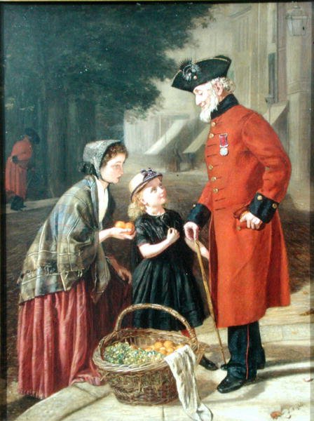 Chelsea Pensioner (öljy kankaalle) tekijältä J. Wighton