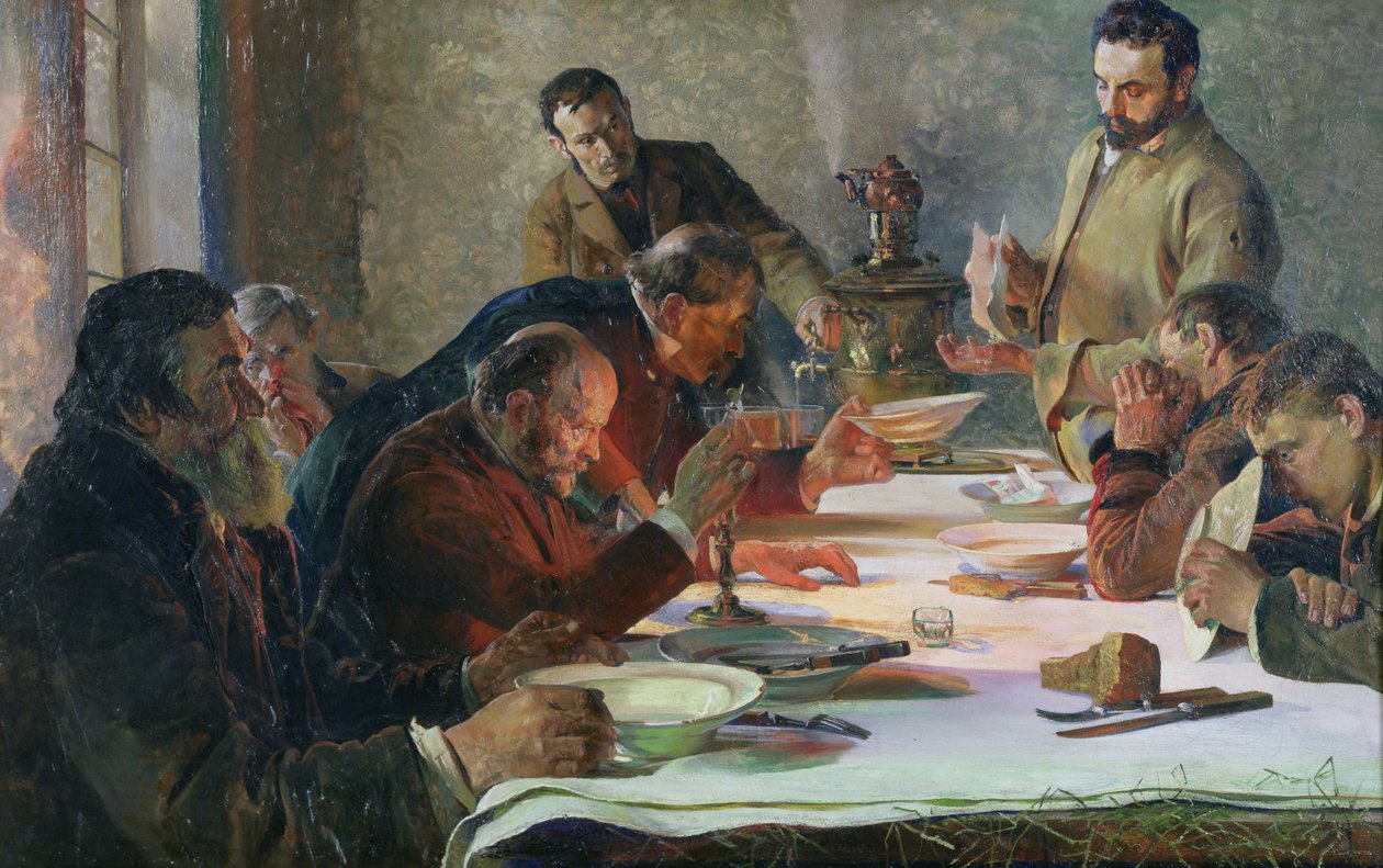 Jouluaatto Siperiassa, 1892 tekijältä Jacek Malczewski