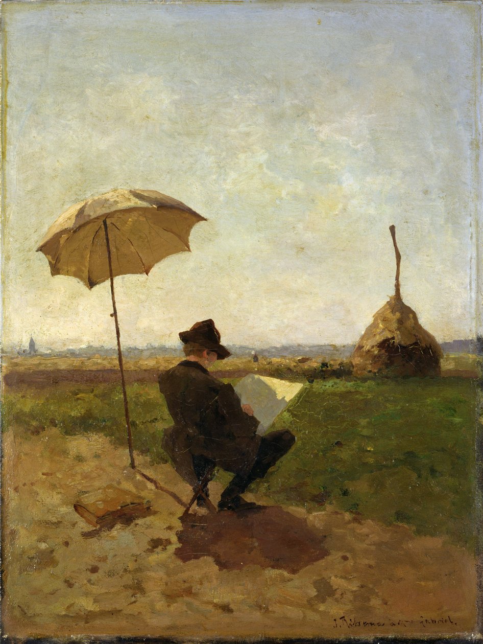 Taidemaalari P.J.C. Gabriel (1828-1903) tekijältä Jacob Coenraad Ritsema