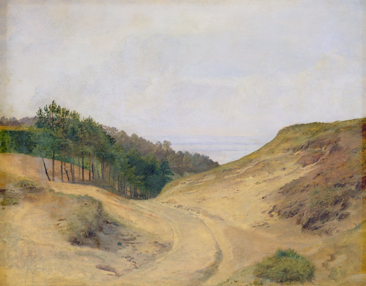 Blankenesen kapea sola, 1840 (wc paperilla kortilla) tekijältä Jacob Gensler