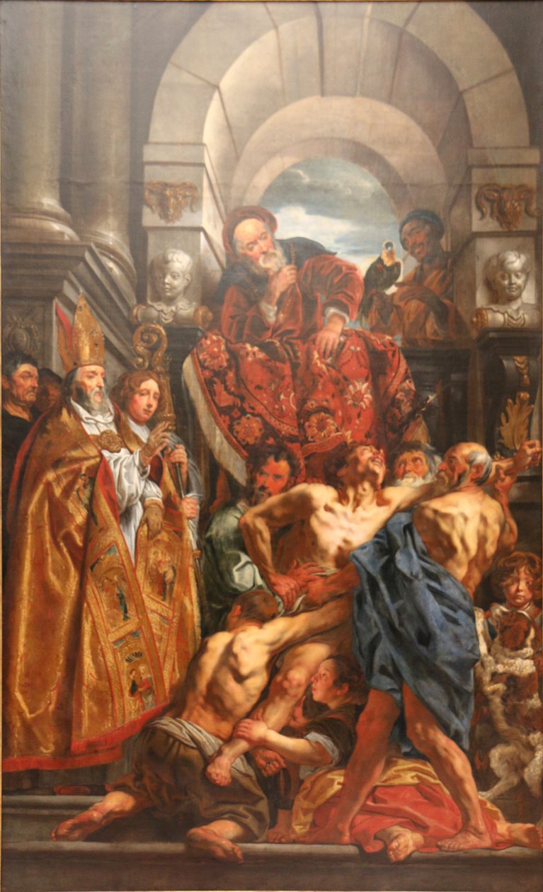 Saint Martin guérissant un poddédé tekijältä Jacob Jordaens