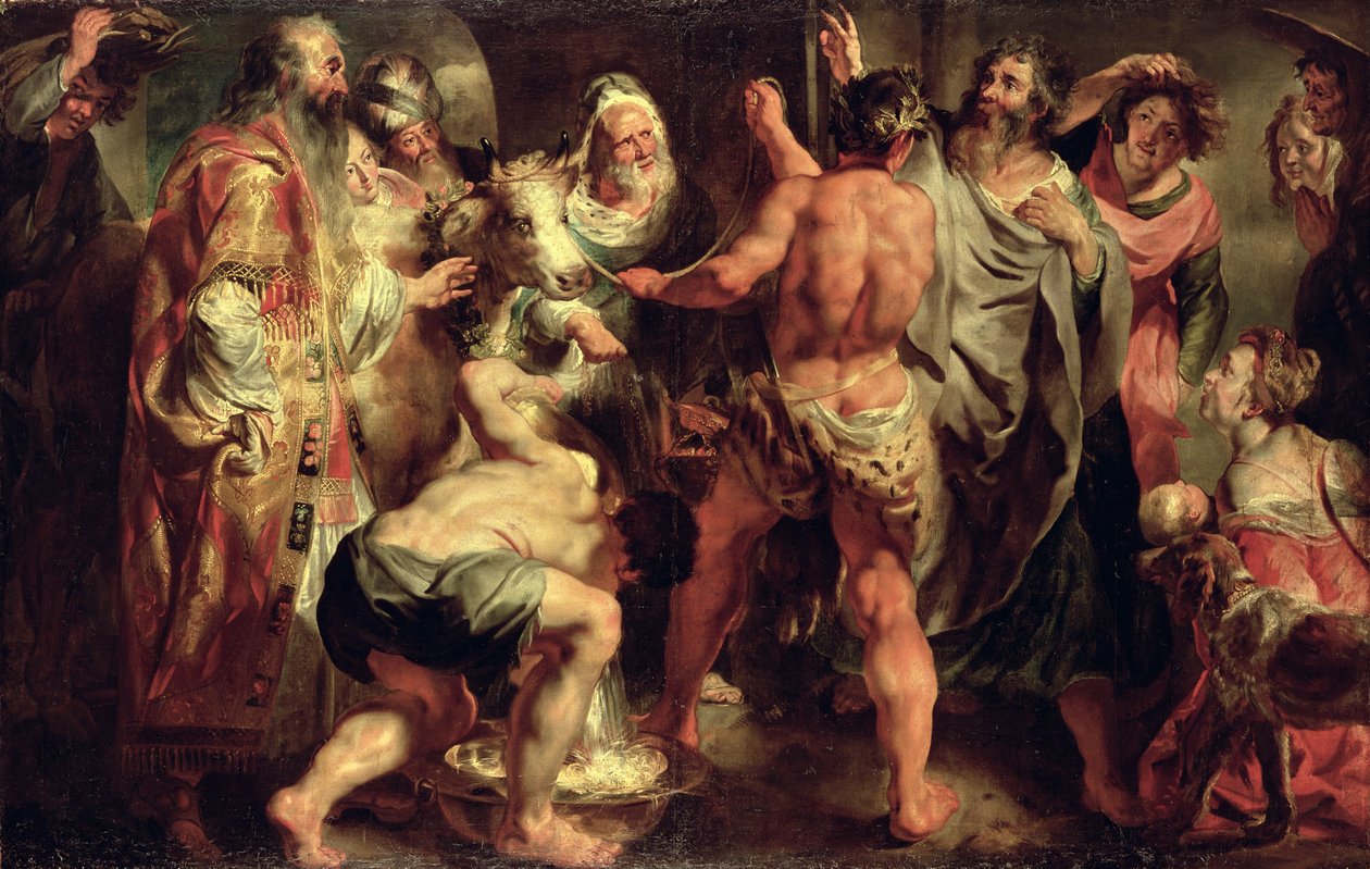 Ang mga Apostol, sina San Pablo at San Bernabe sa Listrafinn tekijältä Jacob Jordaens