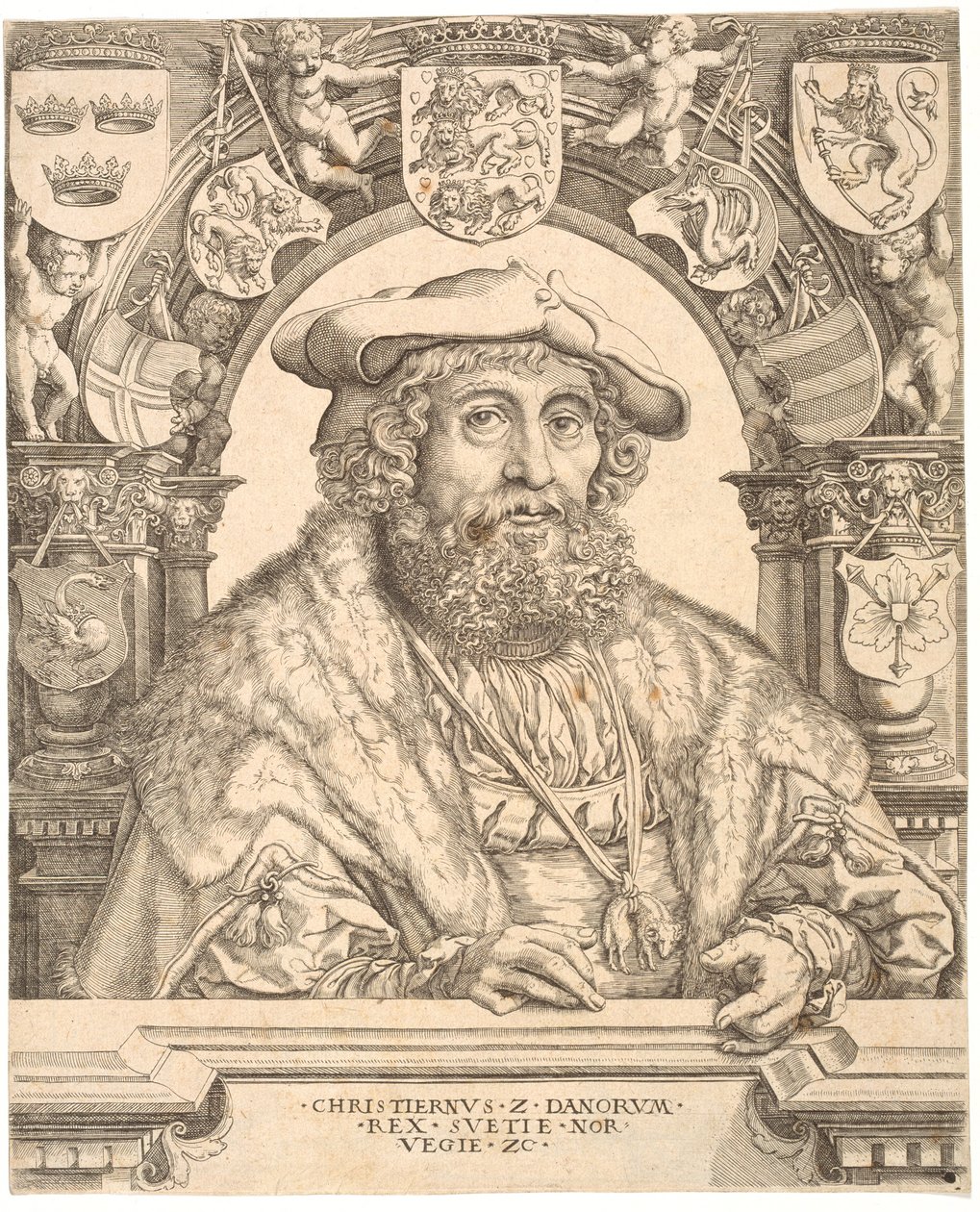 Tanskan kuningas Christian II tekijältä Jacob Binck
