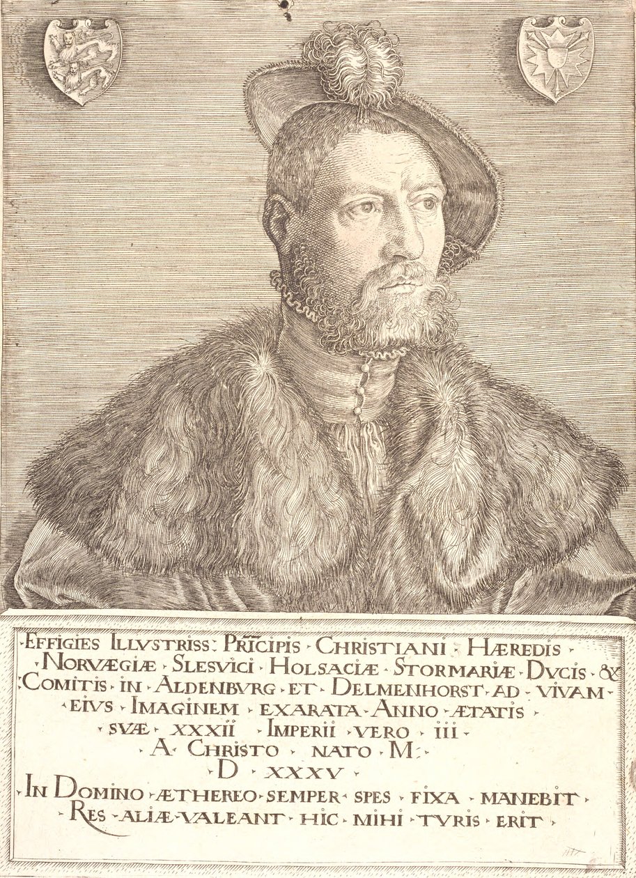 Kuningas Christian III:n muotokuva tekijältä Jacob Binck