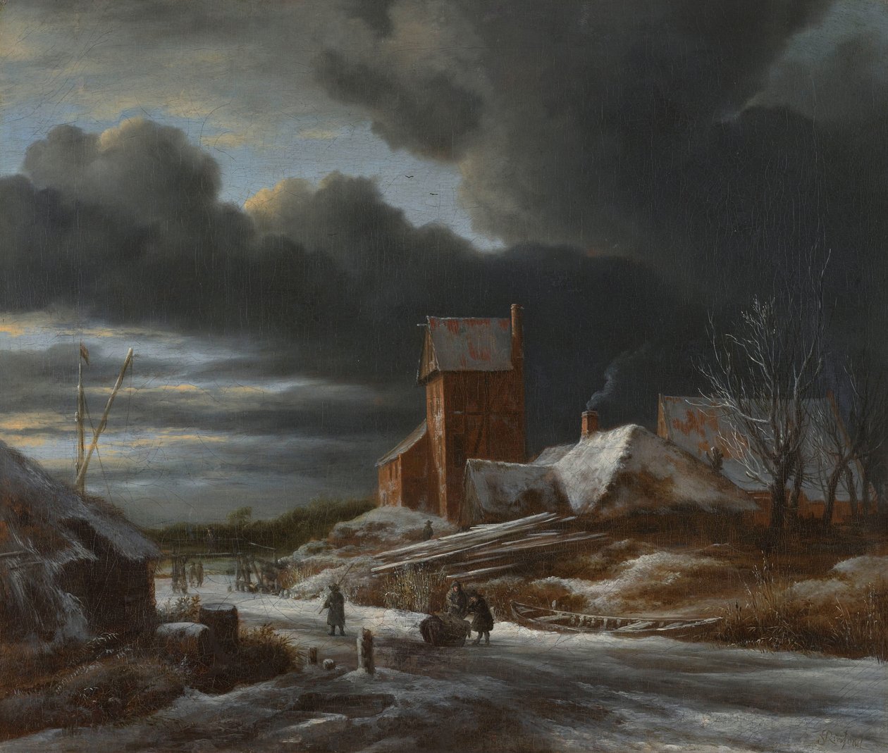 Talvimaisema Talvimaisema tekijältä Jacob van Ruisdael