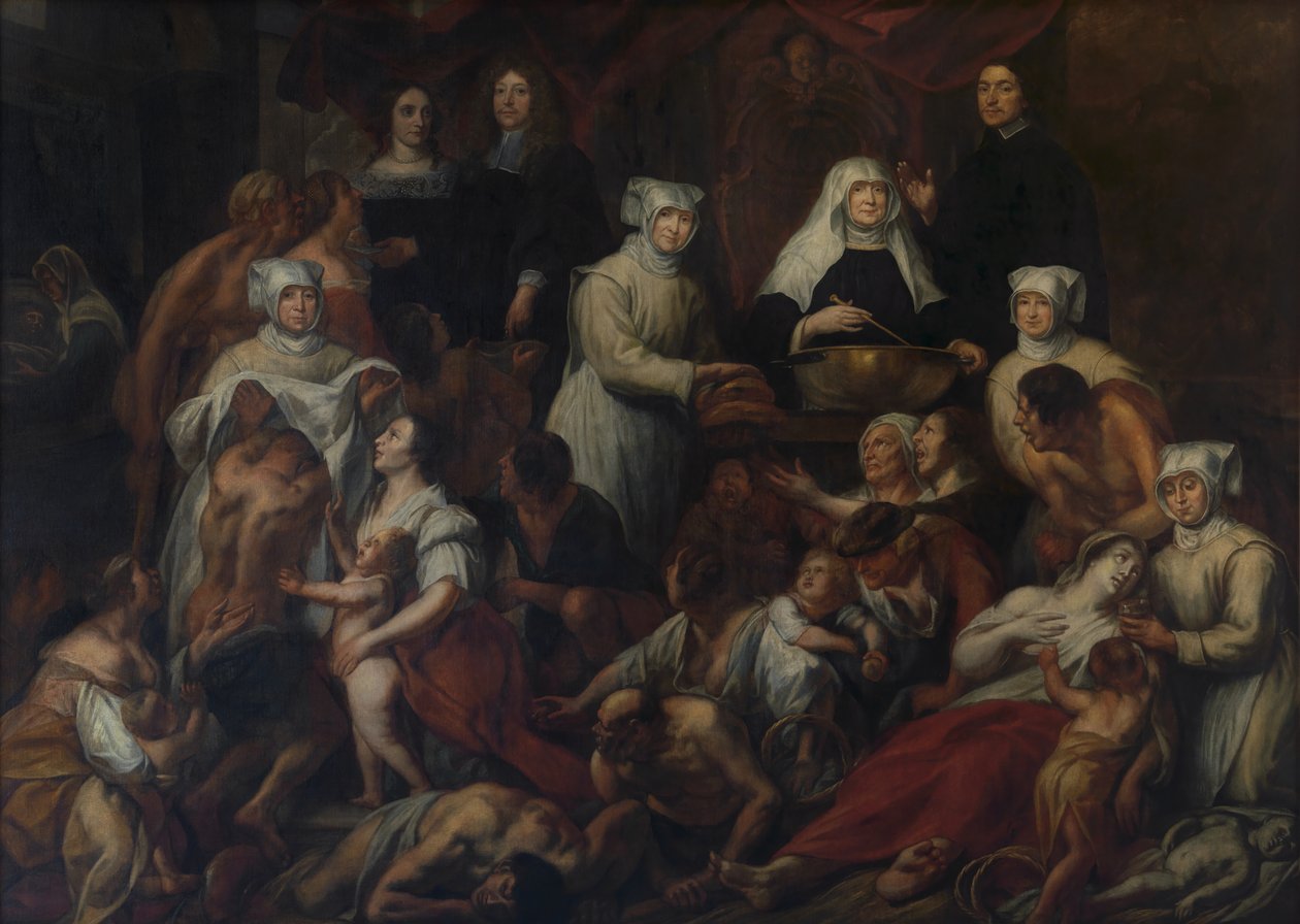 Antwerpenin sairaalan nunnat (öljy) tekijältä Jacob Jordaens