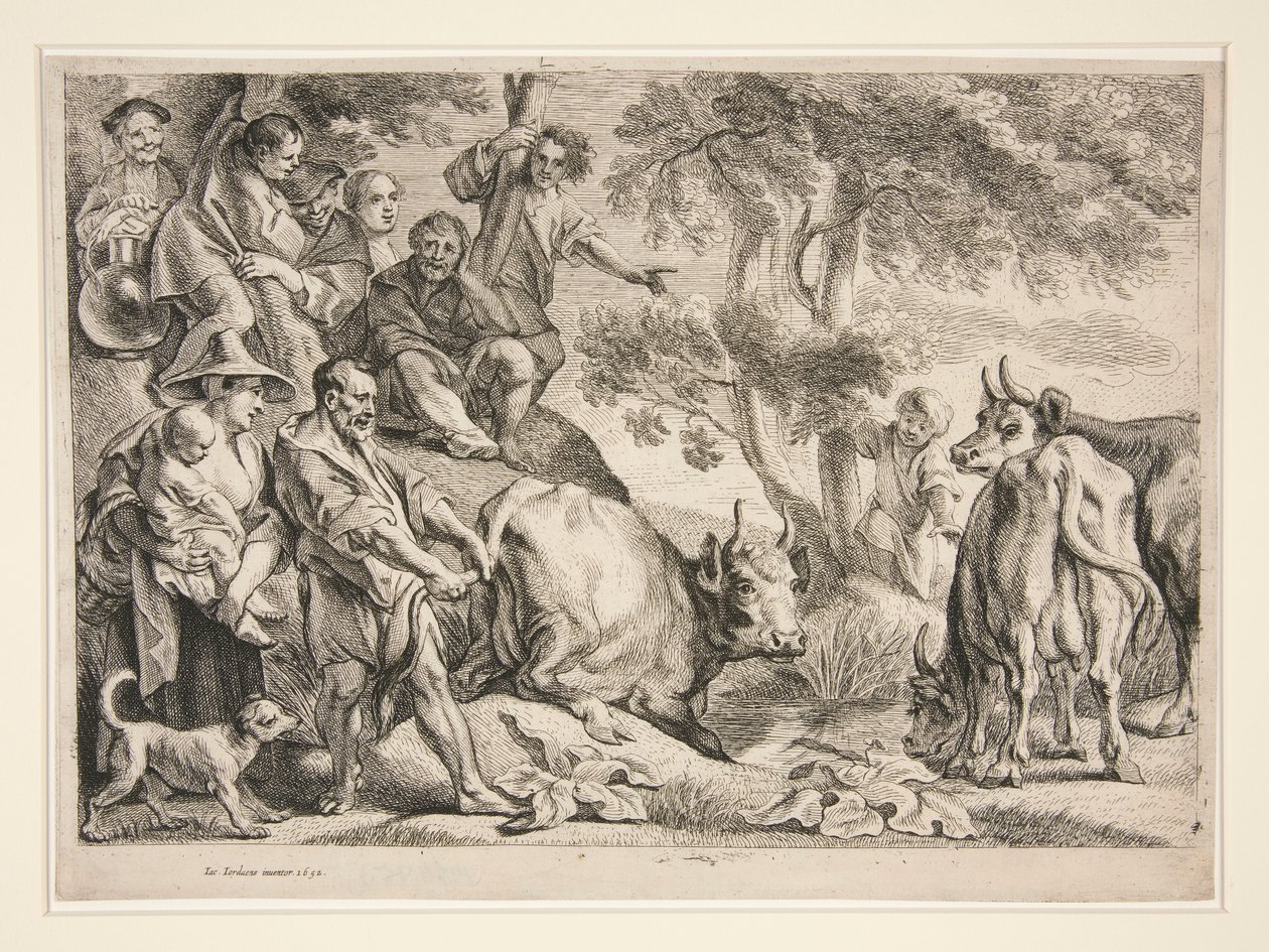 Cacus ryöstää Herculesin karjan tekijältä Jacob Jordaens